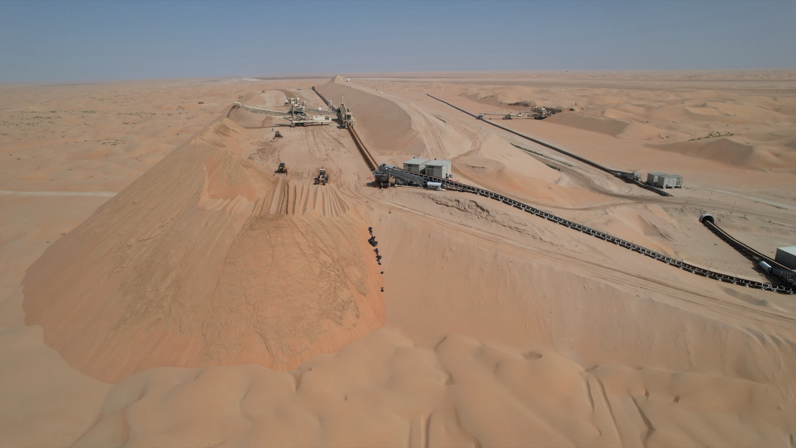 Mine planning feasibility study — aerial view of open pit