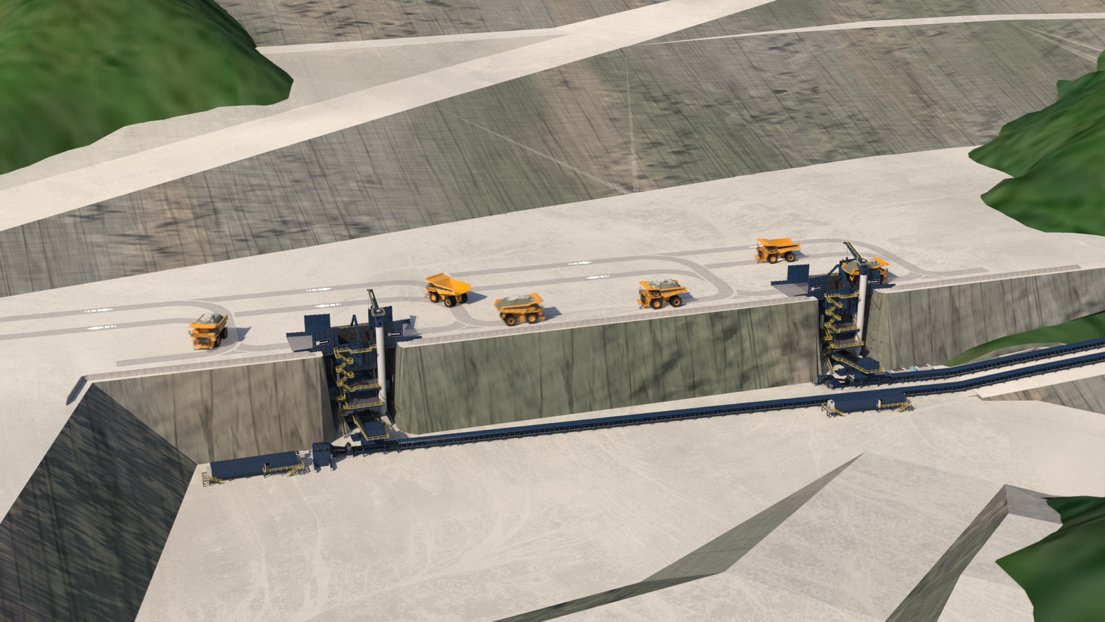 IPCC conveyor routing plan